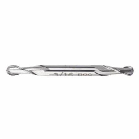 Morse End Mill, Ball Nose Center Cutting Regular Length, Series 1890C, 532 Cutter Dia, 214 Overall L 43206
